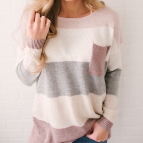 CELESTE color block sweater - Picture 2 of 4